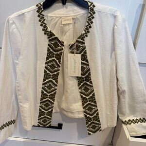 Julia Amory Embroidered Diana Jacket - Medium - NWT